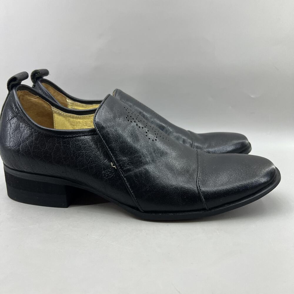 Shane & Shawn Boardroom Rockstars Slip On Loafer Men's 10.5 Black Dress Shoes